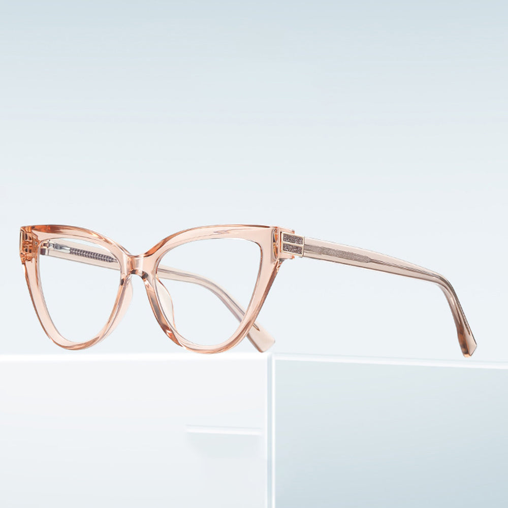 Dames Computerbril Techsuit 2279, Anti-Blauwlicht, Lichtbruin