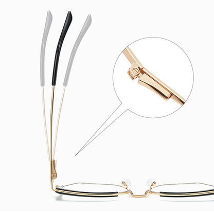 Dames Computerbril Techsuit 3156, Anti-Blauwlicht, Zwart Goud