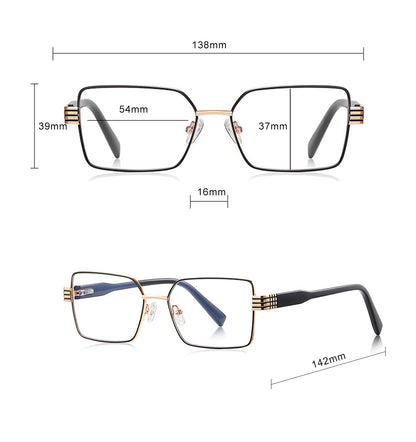 Dames Computerbril Techsuit 3160, Anti-Blauwlicht, Zwart