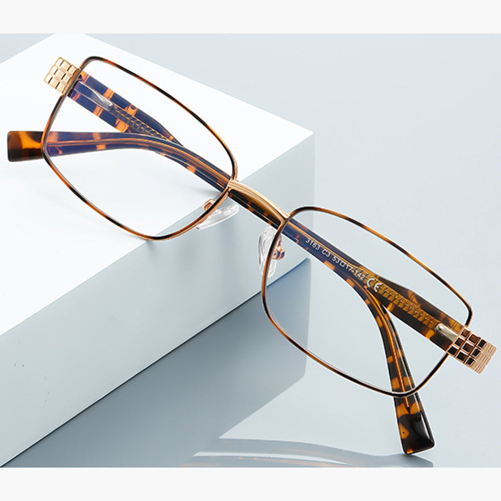 Dames Computerbril Techsuit 3163, Anti-Blauwlicht, Zwart Goud