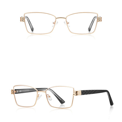 Dames Computerbril Techsuit 3171, Anti-Blauwlicht, Zwart Goud