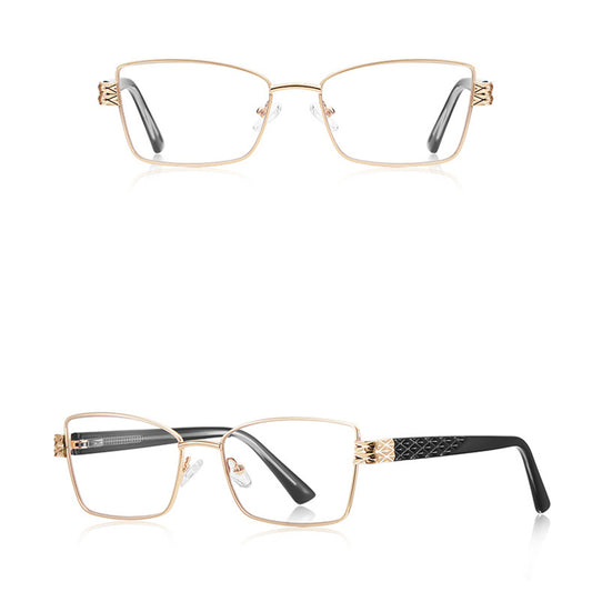 Dames Computerbril Techsuit 3171, Anti-Blauwlicht, Zwart Goud