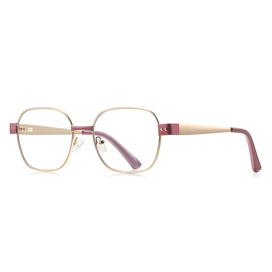 Dames Computerbril Techsuit 3172, Anti-Blauw Licht, Roze Goudkleurig