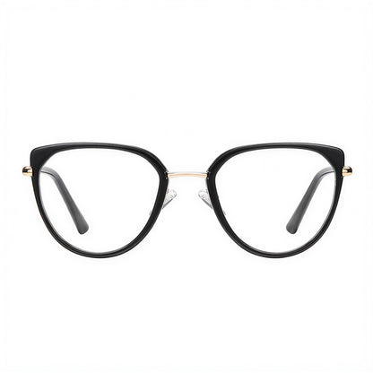 Dames Computerbril Techsuit 82290, Anti-Blauwlicht, Zwart Goud