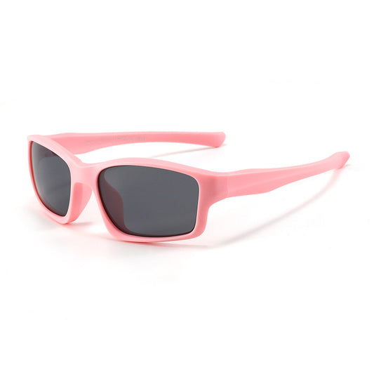Sportzonnebril Kinderen Techsuit 8202-C22, Gepolariseerd, Roze