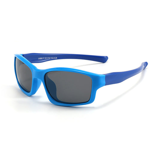 Sportzonnebril Kinderen Techsuit 8202-C29, Gepolariseerd, Blauw