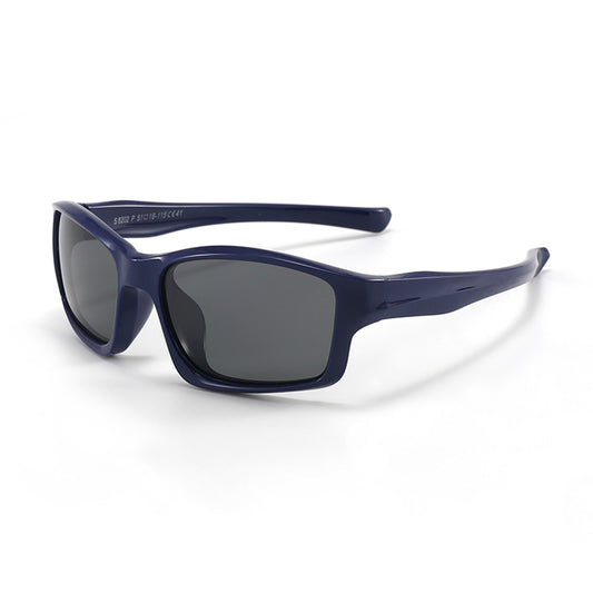 Techsuit 8202-C41 Sportzonnebril voor Kinderen, Gepolariseerd, Marineblauw