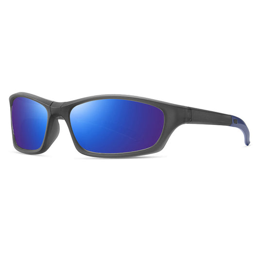 Unisex Fietsbril Techsuit 24101, Gepolariseerd, Grijs Blauw