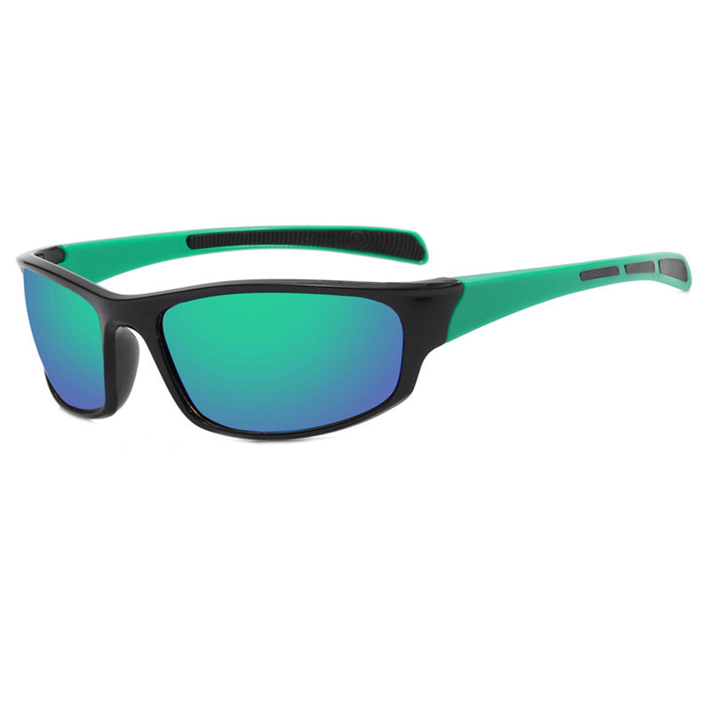 Unisex Fietsbril Techsuit 9937, Zwart Groen