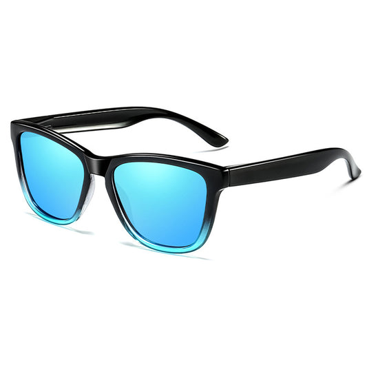 Herenzonnebril Techsuit 0717, Gepolariseerd, UV-bescherming, Zwart Blauw