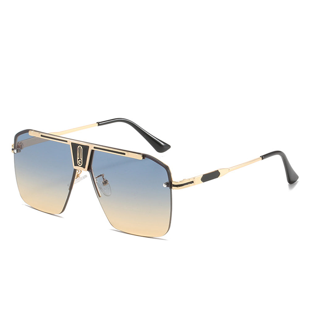 Herenzonnebril Techsuit 2576, Goud Groen Bruin