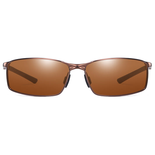 Herenzonnebril Techsuit 559, Gepolariseerd, UV-bescherming, Bruin