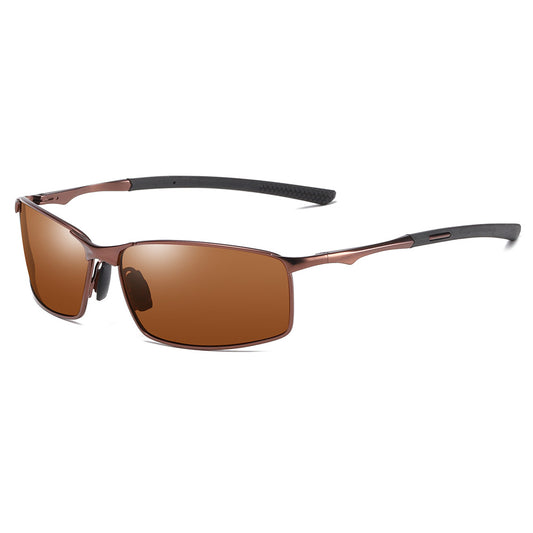 Herenzonnebril Techsuit 559, Gepolariseerd, UV-bescherming, Bruin