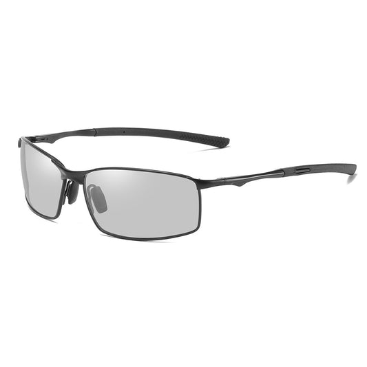 Herenzonnebril Techsuit 559, Gepolariseerd, UV-bescherming, Zwart Transparant
