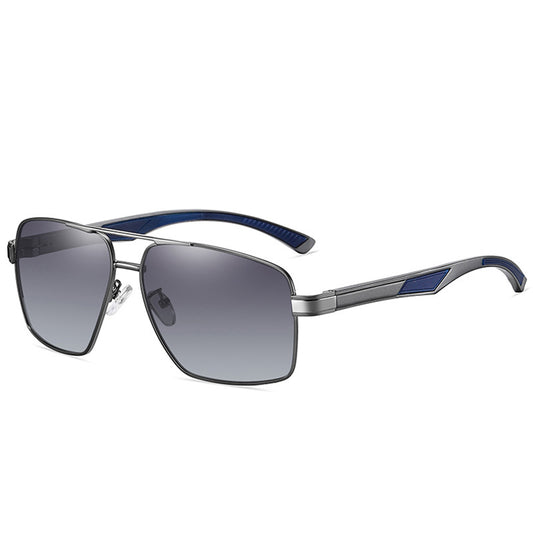 Herenzonnebril Techsuit LM001, Gepolariseerd, UV-bescherming, Grijs Gradient