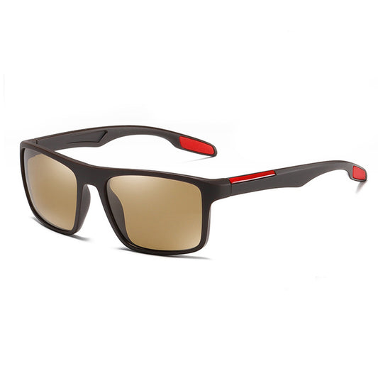 Herenzonnebril Techsuit TR90 (MM101), Gepolariseerd, UV-bescherming, Bruin