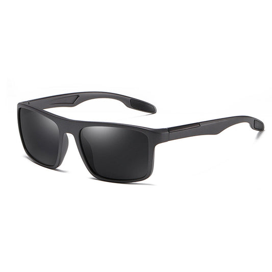 Herenzonnebril Techsuit TR90 (MM101), Gepolariseerd, UV-bescherming, Mat Zwart Grijs