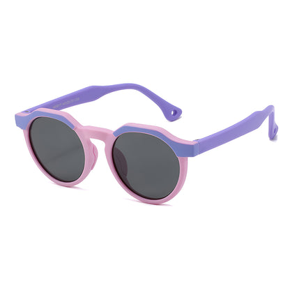 Techsuit 601 Kinderzonnebril, Gepolariseerd, UV-bescherming, Paars Roze