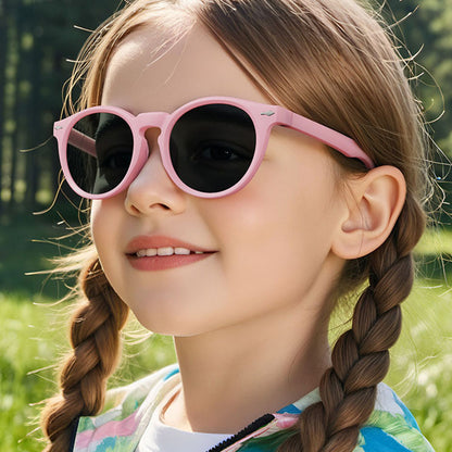 Techsuit 602 Kinderzonnebril, Gepolariseerd, UV-bescherming, Zwart