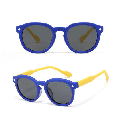 Kindersonnenbril Techsuit 616, Gepolariseerd, UV-bescherming, Blauw Geel