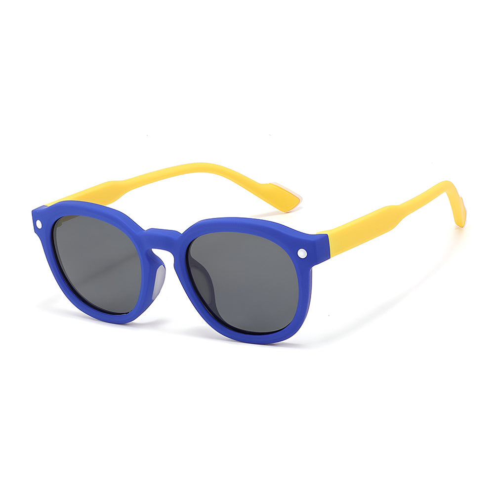 Kindersonnenbril Techsuit 616, Gepolariseerd, UV-bescherming, Blauw Geel