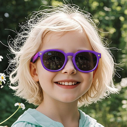Kindersonnenbril Techsuit 616, Gepolariseerd, UV-bescherming, Blauw Geel
