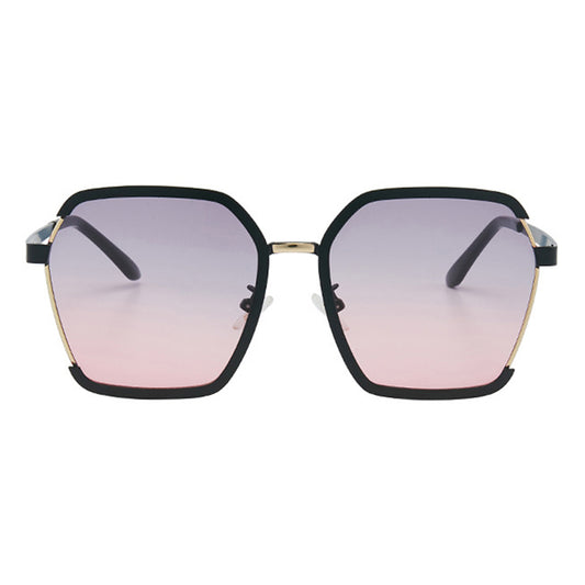 Dames Zonnebril Techsuit 191, Gepolariseerd, UV-bescherming, Zwart Grijs Roze