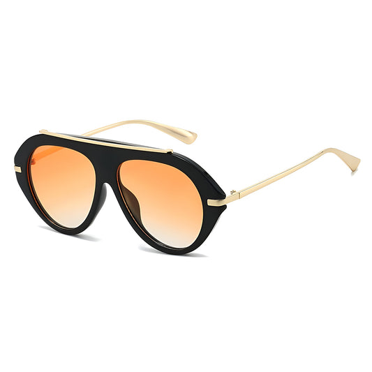 Dames Zonnebril Techsuit 8092, Zwart Oranje
