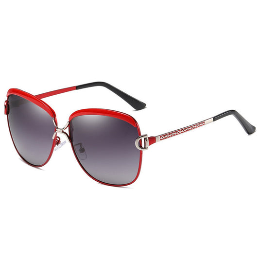 Dames Zonnebril Techsuit 8702, Gepolariseerd, UV-bescherming, Rood