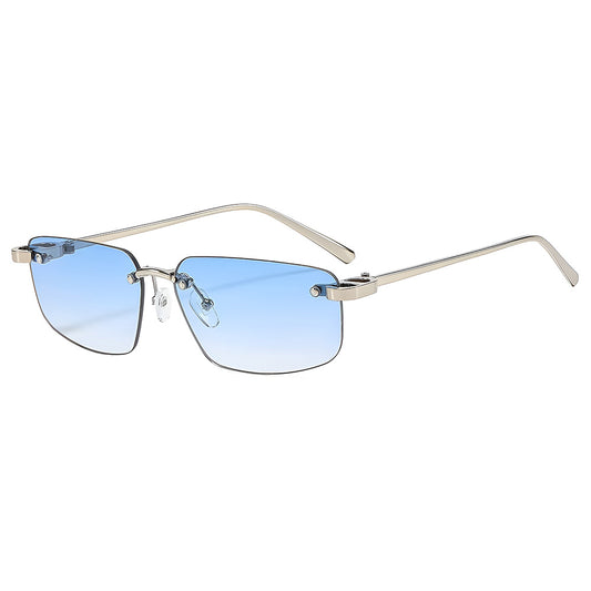 Unisex Techsuit Zonnebril S098, Zilver Blauw