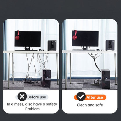 Kabelorganizer McDodo VS-0961 Belt, Velcro, 3m, Zwart