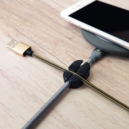 Ringke Kabel Organizer, Set van 6 stuks, Zwart