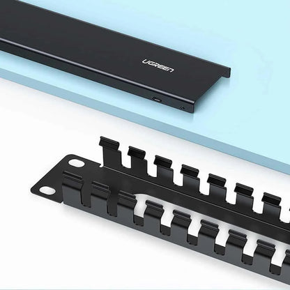 UGREEN NW128 Kabelorganizer, 24 Poorten, Zwart