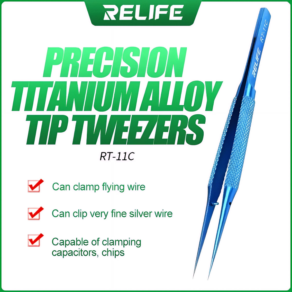 Geslepen pincet Relife RT-11C