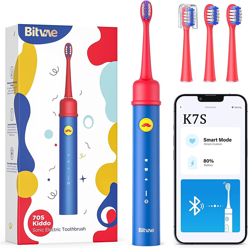 Elektrische Tandenborstel Bitvae BVK7S Kids, Blauw Rood