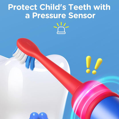 Elektrische Tandenborstel Bitvae BVK7S Kids, Blauw Rood