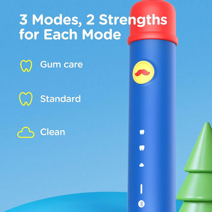 Elektrische Tandenborstel Bitvae BVK7S Kids, Blauw Rood