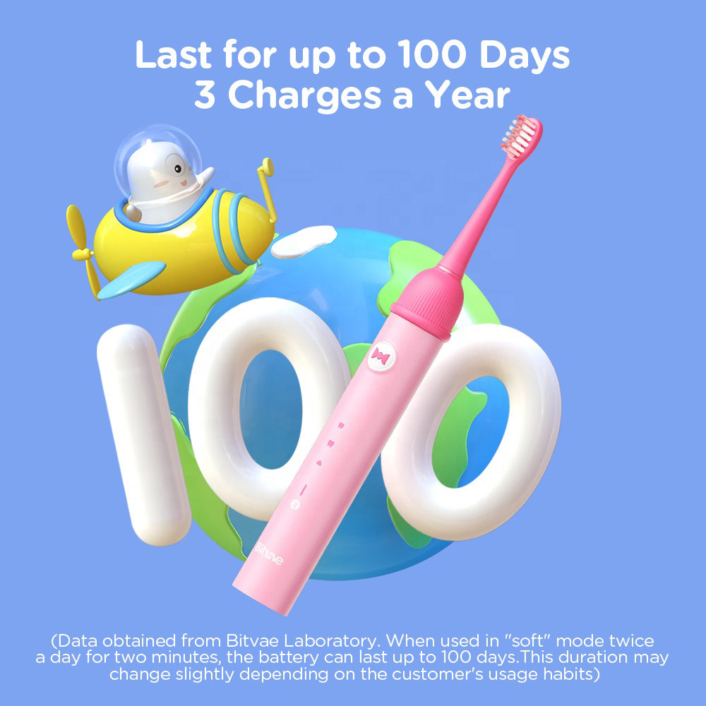 Elektrische Tandenborstel Bitvae BVK7S Kids, Roze