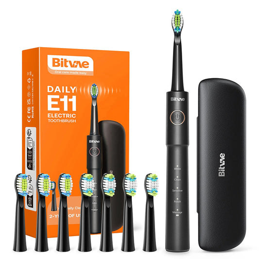 Elektrische Tandenborstel Bitvae E11, Zwart
