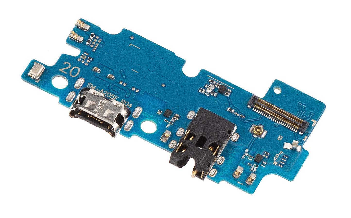 Laadconnectorplaat - Audio - Microfoon Samsung Galaxy A20 A205