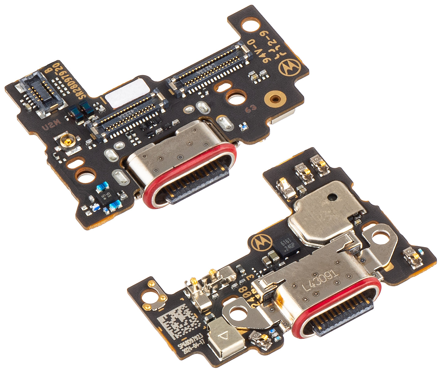 Charging Connector Board - Microphone Motorola Edge 50 Ultra, Service Pack 5P68C24477