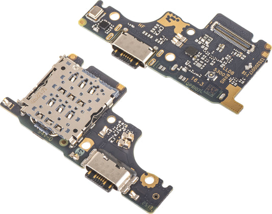 Laadconnectorplaat - Microfoon - SIM-lezer module Xiaomi Redmi Note 14 5G