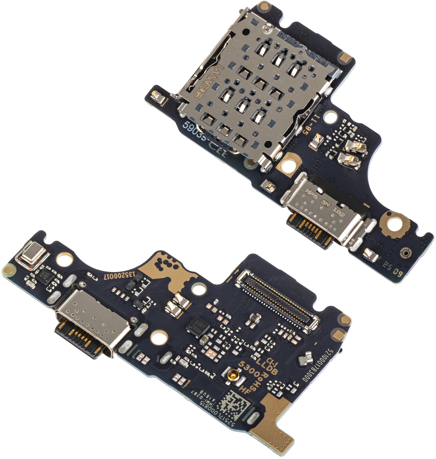 Laadconnector - Microfoon - SIM-lezer Module Xiaomi Poco M7 Pro 5G / Redmi Note 14 5G, Service Pack 56002100O1700