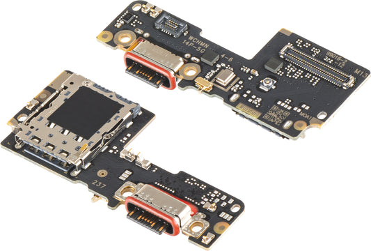 Laadconnectorplaat - Microfoon - SIM-kaartlezer module Xiaomi Poco X7