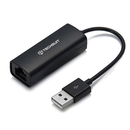 Techsuit AC19 Network Card, RJ45, USB, Black