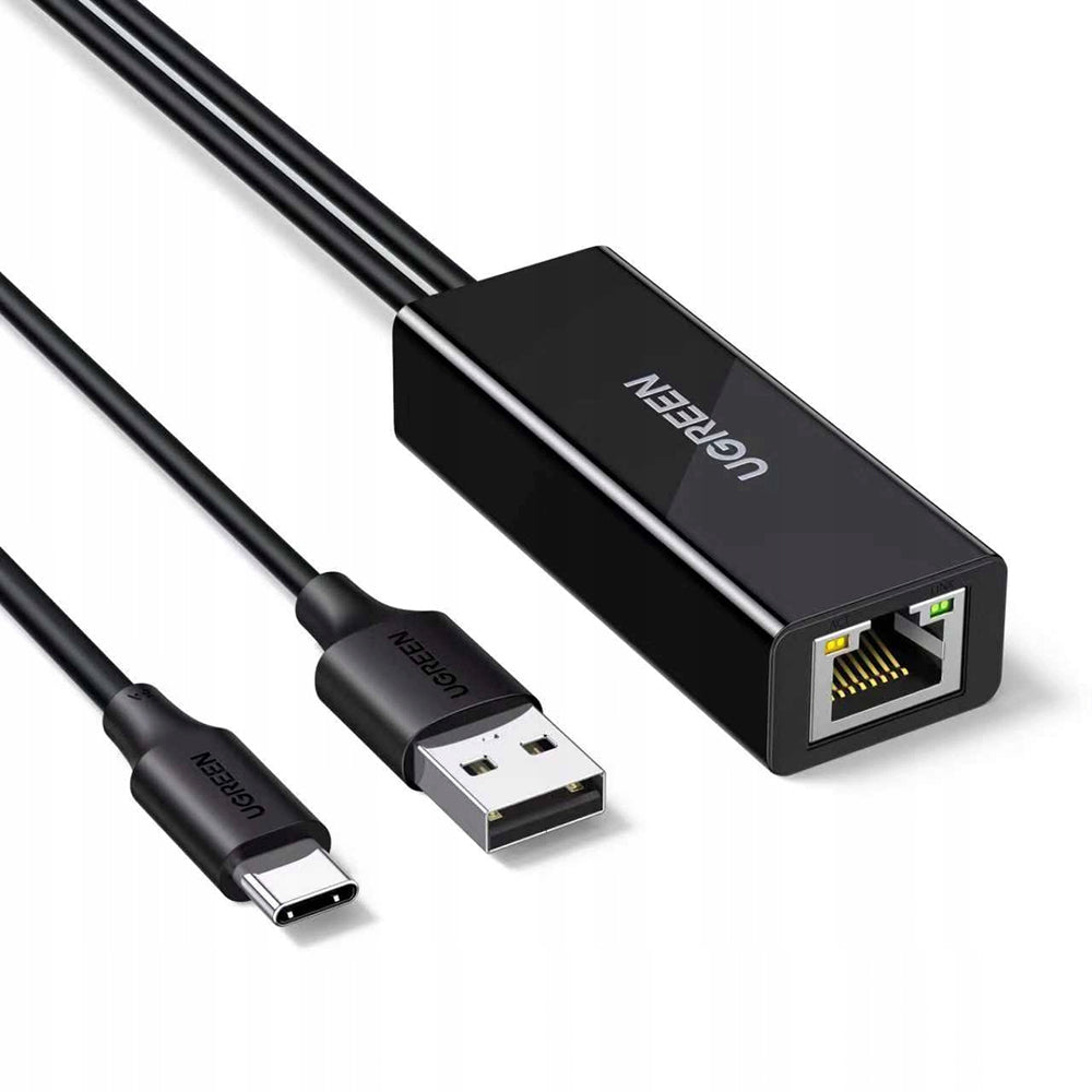 UGREEN CR110 (75535) Netwerkkaart, RJ45, USB / USB-C, Zwart