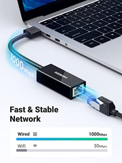 UGREEN CR111 Network Card, RJ45, USB 3.0, White