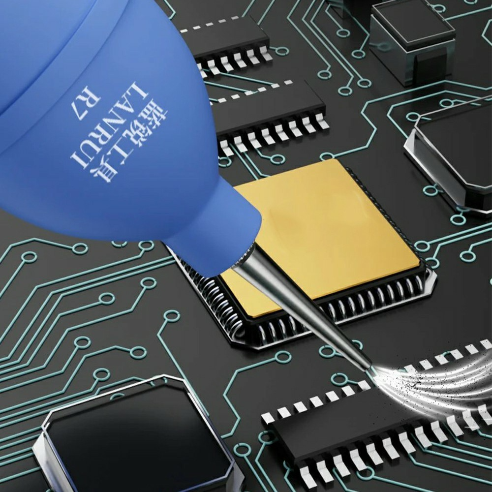 Lanrui R7 Luchtpomp voor het reinigen van elektronische apparaten, Blauw