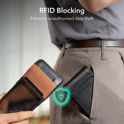 ESR Classic Geo-portemonnee met Find My-functie en RFID-bescherming, Zwart, Herverpakt