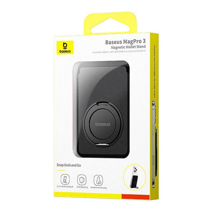 Portemonnee MagSafe, Baseus, MagPro 3, Zwart P10077101213-01